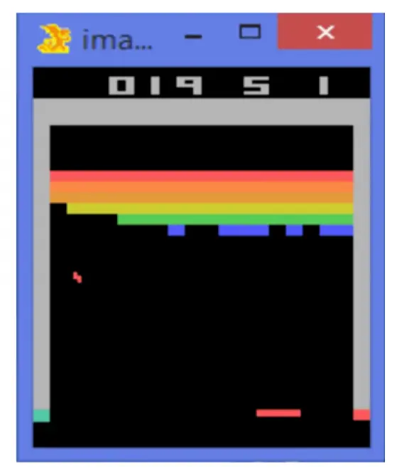 图 1.3 雅达利游戏Breakout